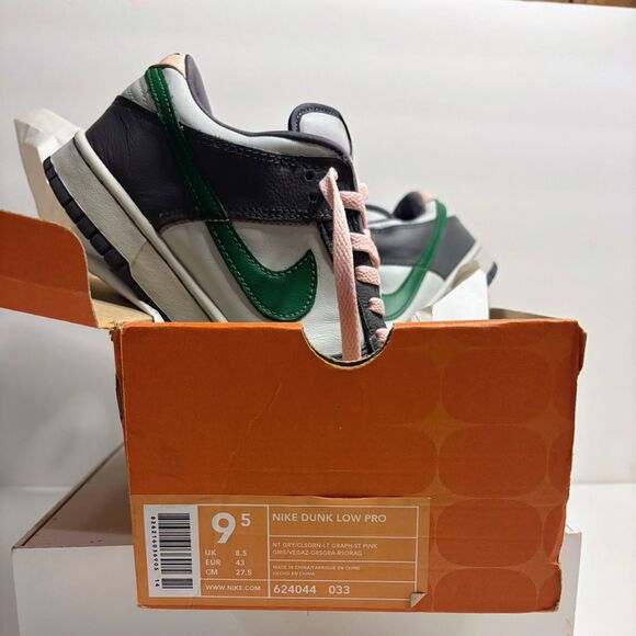 Nike Dunk Low Pro 9.5 Twisted Prep Vintage 2003 Gray Green Pink Size 624044-033